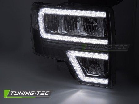 FORD F150 MK12 08-14 LED DRL SEQ BLACK