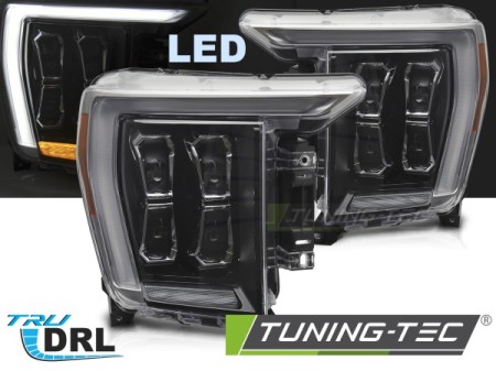 LED HEADLIGHTS BLACK DRL fits FORD F150 MK14 20-23