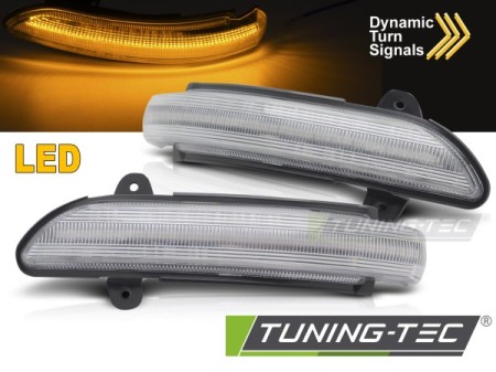 SIDE DIRECTION IN THE MIRROR WHITE LED SEQ fits  MERCEDES W211 C219 W221 C216