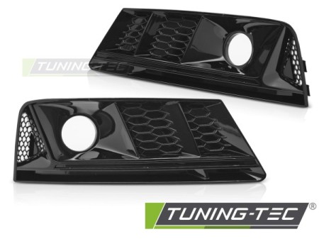 FOG LIGHT COVER GLOSSY BLACK fits  AUDI A4 B9 15-19