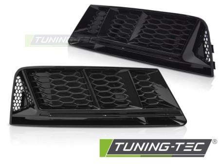 FOG LIGHT COVER GLOSSY BLACK fits AUDI A4 B9 15-19