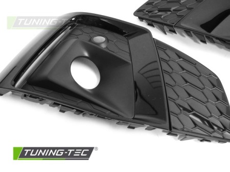 FOG LIGHT COVER GLOSSY BLACK fits AUDI A5 F5 19-23