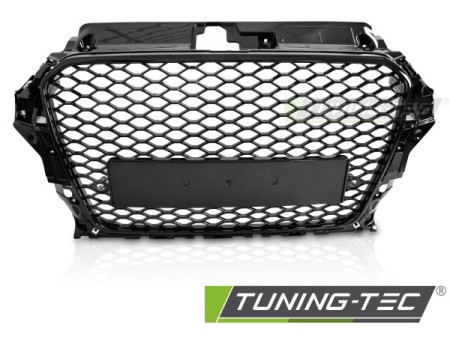 GRILLE SPORT STYLE GLOSSY BLACK PDC fits AUDI A3 8V 12-16