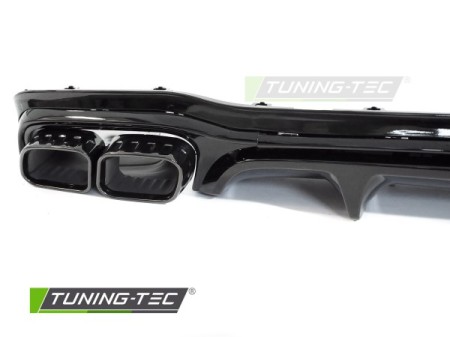 DIFFUSOR TWIN OUTLET GLOSSY BLACK SPORT fits MERCEDES W213 / S213 20-23 