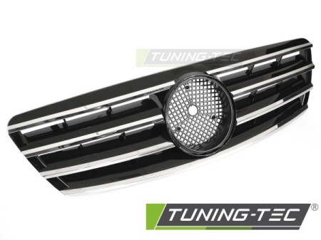 GRILLE SPORT BLACK CHROME fits MERCEDES W203 / S203 00-07