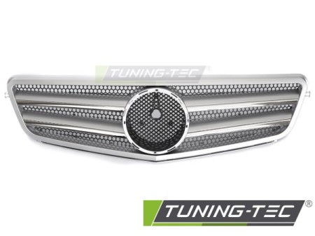 GRILLE SPORT SILVER CHROME fits MERCEDES W204 / S204 07-14