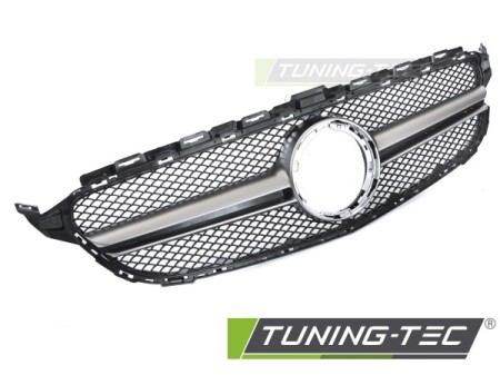 GRILLE BLACK SILVER fits MERCEDES W205 18-21 / S205 18-21 / C205 18-23 / A205 18-23