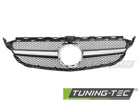 GRILLE BLACK SILVER fits MERCEDES W205 18-21 / S205 18-21 / C205 18-23 / A205 18-23