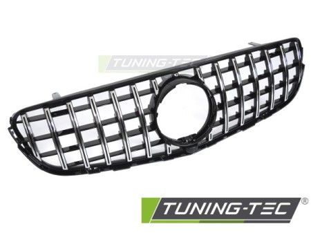GRILLE SPORT BLACK CHROME with CAMERA HOLE fits MERCEDES GLC W253 15-18