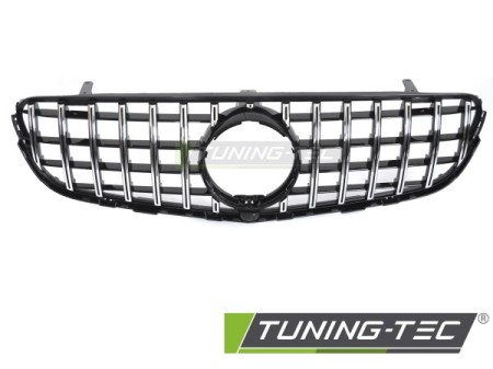 GRILLE SPORT BLACK CHROME with CAMERA HOLE fits MERCEDES GLC W253 15-18