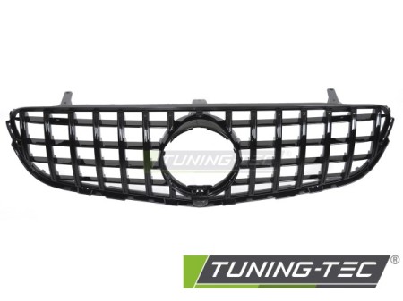 GRILLE SPORT GLOSSY BLACK with CAMERA HOLE fits MERCEDES GLC W253 15-18