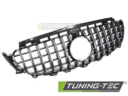 GRILLE SPORT CHROME BLACK with CAMERA HOLE fits MERCEDES W213 / S213 16-19
