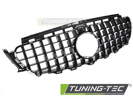 GRILLE SPORT GLOSSY BLACK with CAMERA HOLE fits MERCEDES W213 / S213 16-19