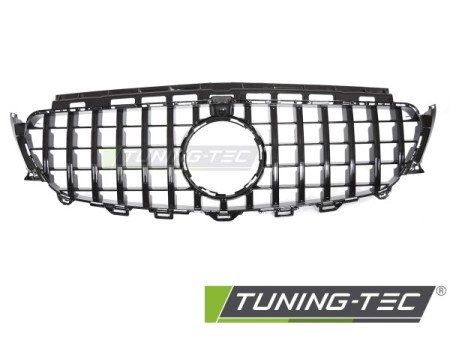 GRILLE SPORT GLOSSY BLACK with CAMERA HOLE fits MERCEDES W213 / S213 16-19