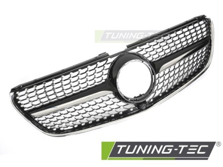 GRILLE DIAMOND BLACK CHROME fits MERCEDES V-CLASS W447 14-19