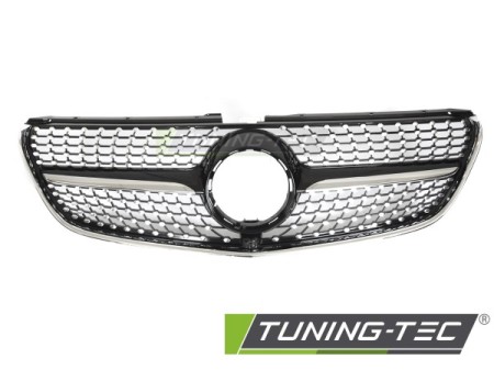GRILLE DIAMOND BLACK CHROME fits MERCEDES V-CLASS W447 14-19