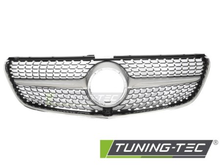 GRILLE DIAMOND SILVER BLACK fits MERCEDES V-CLASS W447 14-19
