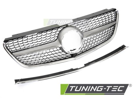 GRILLE DIAMOND SILVER CHROME  fits MERCEDES VITO W447 14-19