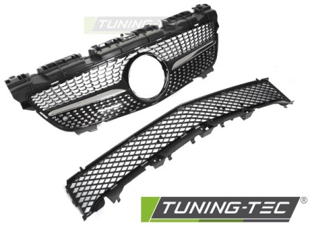 GRILLE DIAMOND BLACK CHROME fits MERCEDES SLK R172 11-15