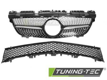 GRILLE DIAMOND BLACK CHROME fits MERCEDES SLK R172 11-15