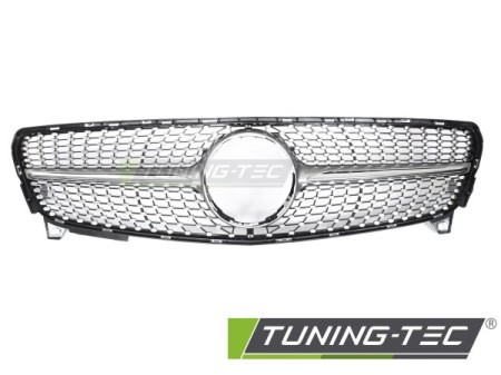 GRILLE DIAMOND SILVER CHROME fits MERCEDES W176 15-18