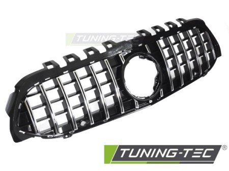 GRILLE SPORT CHROME BLACK fits MERCEDES A-CLASS W177 18-22