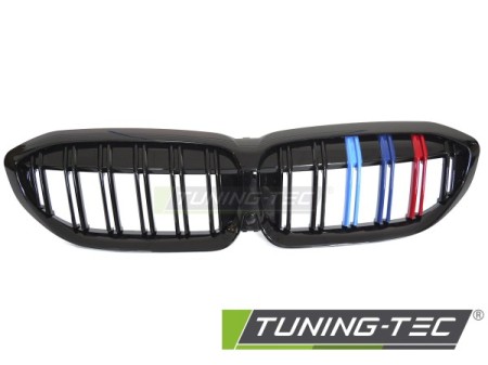 GRILLE SPORT GLOSSY BLACK TRI-COLOUR DOUBLE BAR fits BMW G20 / G21 19-22