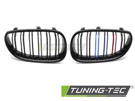 GRILLE SPORT GLOSSY BLACK TRI-COLOUR DOUBLE BAR fits BMW E60 / E61 03-10 