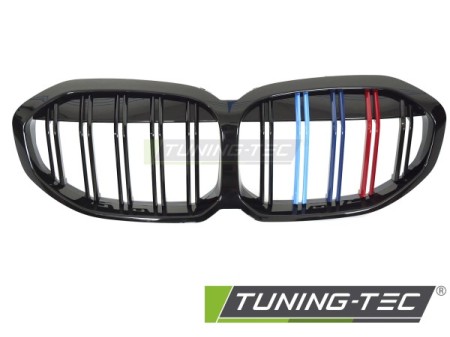 GRILLE SPORT GLOSSY BLACK TRI-COLOUR DOUBLE BAR fits BMW F40 19-24