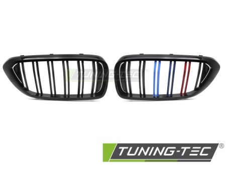 GRILLE SPORT GLOSSY BLACK TRI-COLOUR DOUBLE BAR fits BMW G32 17-20