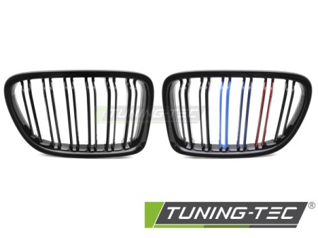 GRILLE SPORT GLOSSY BLACK TRI-COLOUR DOUBLE BAR fits BMW X1 E84 09-14