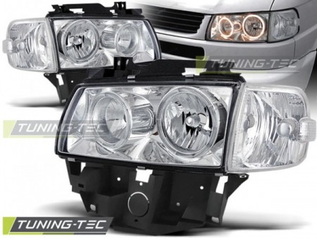 HEADLIGHTS ANGEL EYES CHROME fits VW T4 08.96-03.03 BUS