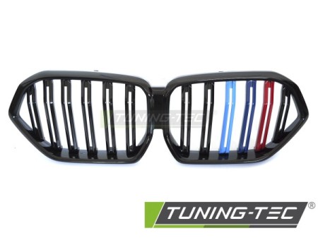 GRILLE SPORT GLOSSY BLACK TRI-COLOUR DOUBLE BAR fits BMW X6 G06 19-23