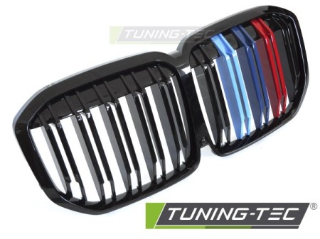 GRILLE SPORT GLOSSY BLACK TRI-COLOUR DOUBLE BAR fits BMW X7 G07 18-22 