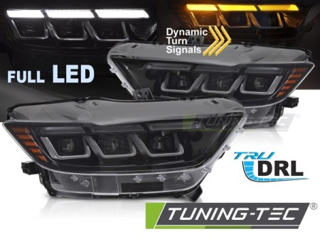 HEADLIGHTS FULL LED SEQ DRL fits FORD MUSTANG 14-17