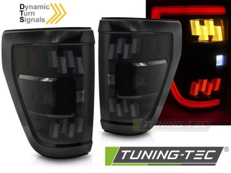 FULL LED TAIL LIGHTS SMOKE SEQ fits FORD F150 MK14 20-23