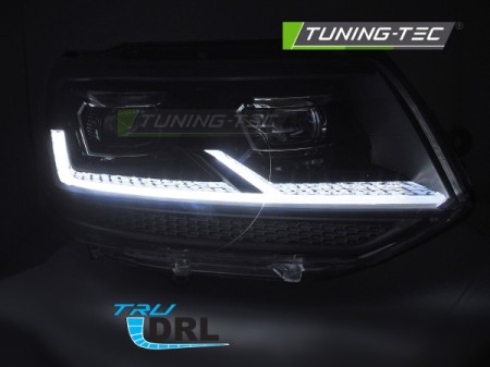 HEADLIGHTS FULL LED CHROME DRL fits VW T5.1 10-15