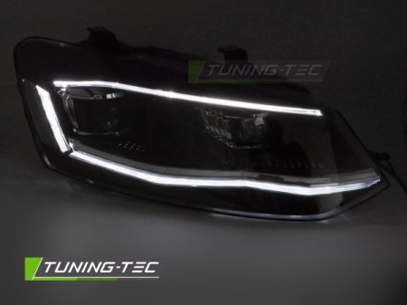 HEADLIGHTS LED SILVER DRL SEQ fits VW POLO 6R 09-17