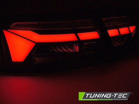 LED BAR TAIL LIGHTS BLACK SMOKE SEQ fits AUDI A5 11-16