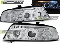 HEADLIGHTS ANGEL EYES CHROME fits AUDI A4 01.99-09.00