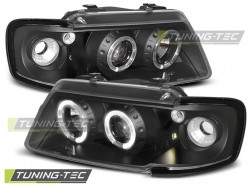 HEADLIGHTS ANGEL EYES BLACK fits AUDI A3 8L 08.96-08.00