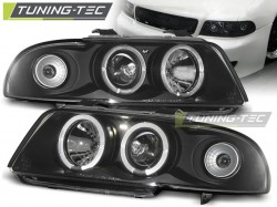 HEADLIGHTS ANGEL EYES BLACK fits AUDI A4 11.94-12.98