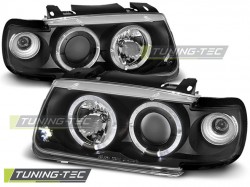 HEADLIGHTS ANGEL EYES BLACK fits VW POLO 6N 10.94-09.99 HATCHBACK