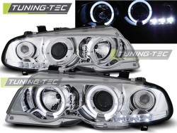 HEADLIGHTS ANGEL EYES CHROME fits BMW E46 04.99-03.03 COUPE 