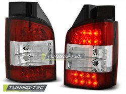 LED TAIL LIGHTS RED WHITE fits VW T5 04.03-09