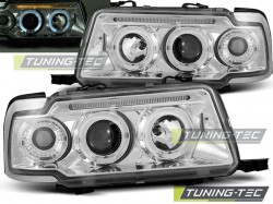 HEADLIGHTS ANGEL EYES CHROME fits AUDI 80 B4 09.91-04.96