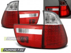 LED TAIL LIGHTS RED WHITE fits BMW X5 E53 09.99-10.03