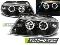 HEADLIGHTS ANGEL EYES BLACK fits VW PASSAT 3BG 09.00-03.05