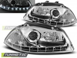 HEADLIGHTS DAYLIGHT CHROME fits SEAT IBIZA 6L 04.02-08