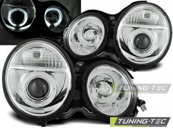 HEADLIGHTS ANGEL EYES CHROME fits MERCEDES W210 E-KLASA 95-05.99 